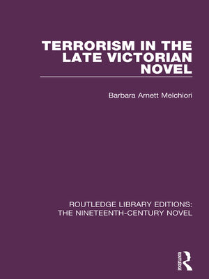 cover image of Terrorism in the Late Victorian Novel